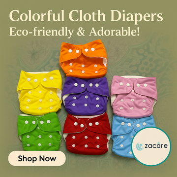 Zacare EcoComfort Washable Baby Cloth Diapers – Reusable & Adorable