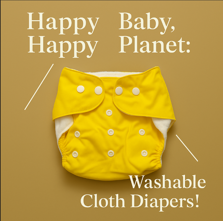 Zacare EcoComfort Washable Baby Cloth Diapers – Reusable & Adorable